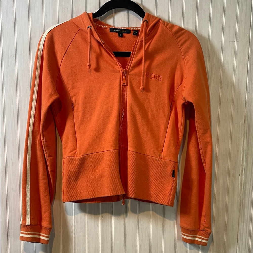 VINTAGE BCBG Y2k babydoll zip hoodie SMALL